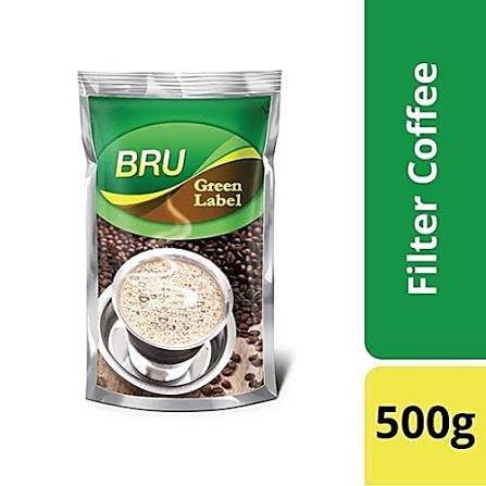 BRU Green Label Filter Coffee Powder 500g