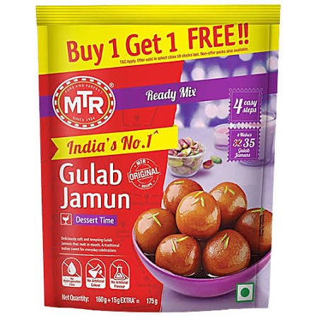 MTR Gulab Jamun Mix 175g ( Buy 1 Get 1 FREE)