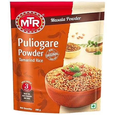 Buy MTR Puliogare Powder ₹ 10/. Fresh Online at ZipLance
