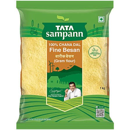 Buy Tata Sampann Chana Dal Besan 1 kg Fresh Online at ZipLance