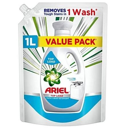 Ariel Powder Top Load Detergent Liquid 1 Litre Pouch 