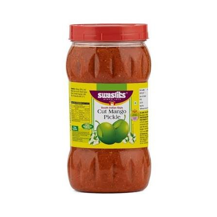 Buy Swastik Cut Mango Pickle 1 kg ( South Indian Style) Fresh Online at ZipLance