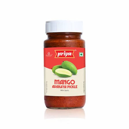 Priya Mango Avakaya Pickle with Garlic 300g