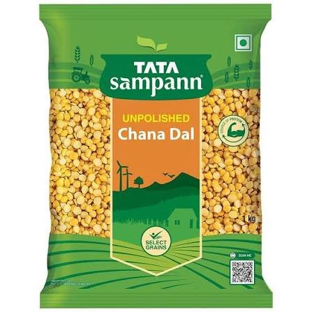Buy Tata Sampann Unpolished Chana Dal 1 kg Fresh Online at ZipLance