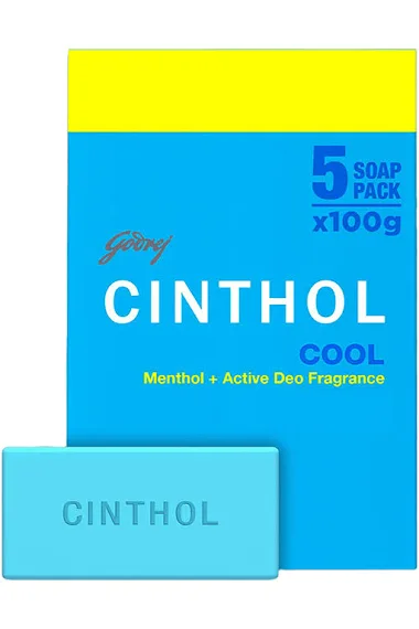 Buy Godrej Cinthol Cool Bath Soap (100g x 5) Fresh Online at ZipLance