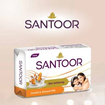 Buy Santoor Skin Softening Sandal & Almond Milk Soap 100g Fresh Online at ZipLance
