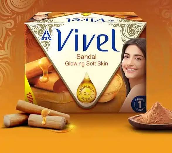 Vivel Sandal Soft Glowing Skin Moisturizing Soap 100g
