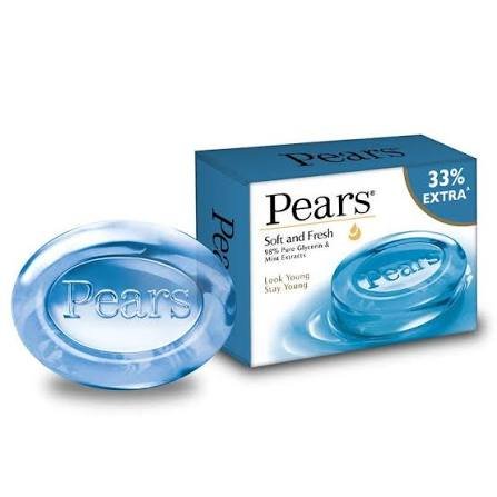 Pears Soft & Fresh Glow Glycerine Bathing Soap Bar 100g